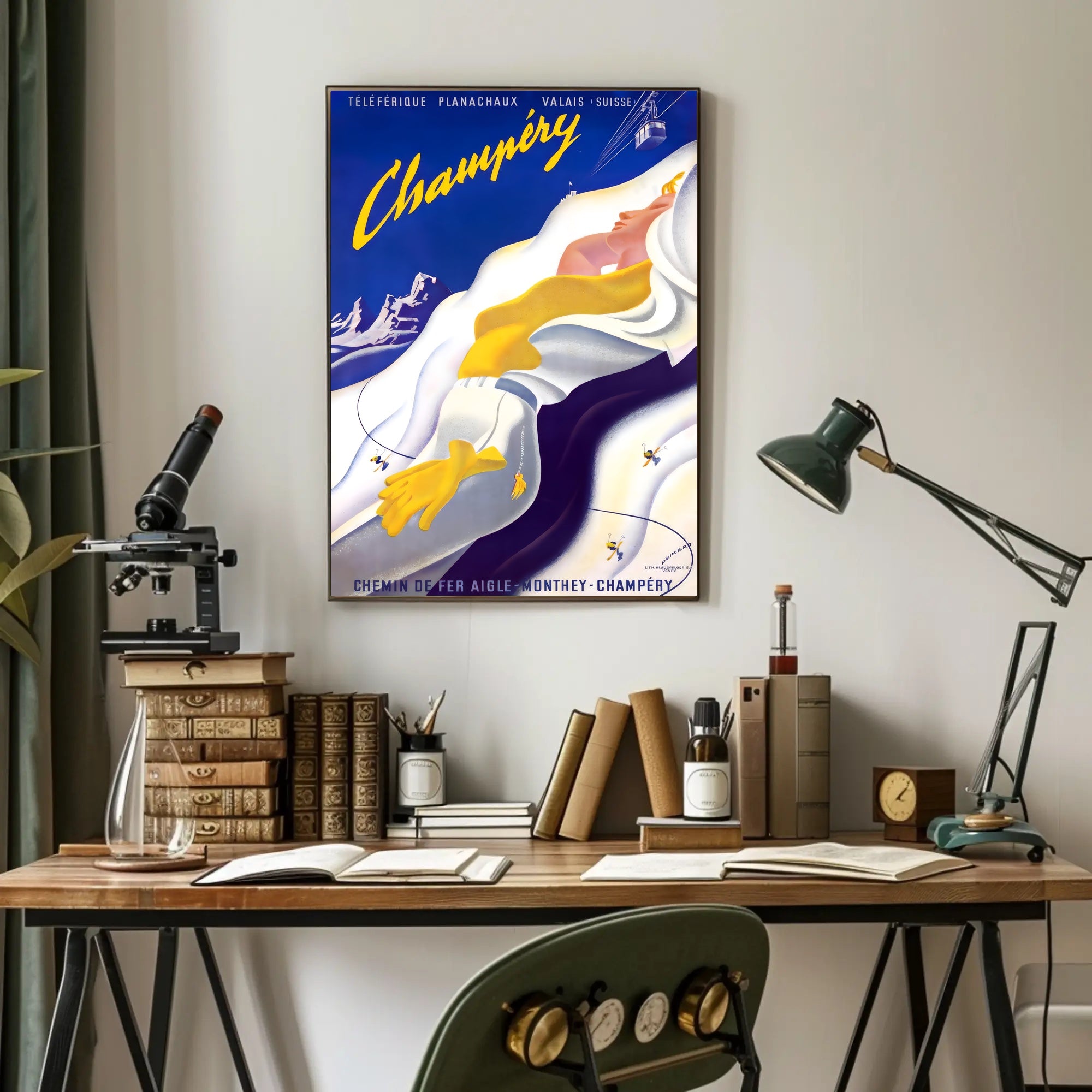 Champéry Adventure Vintage Travel Art Poster PosterGoat