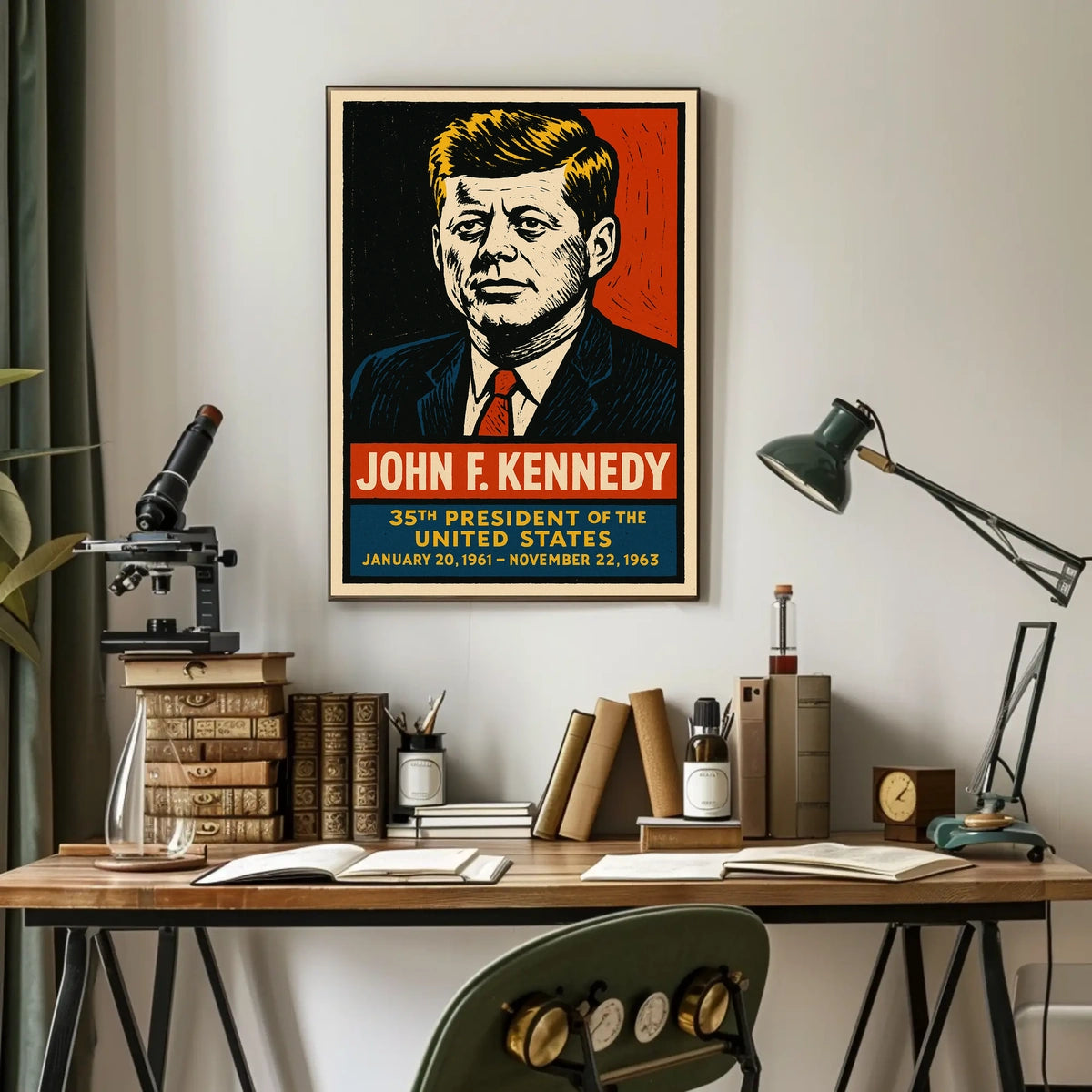 John F. Kennedy 35th President Poster