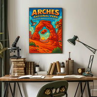 Arches National Park Adventure Travel Poster