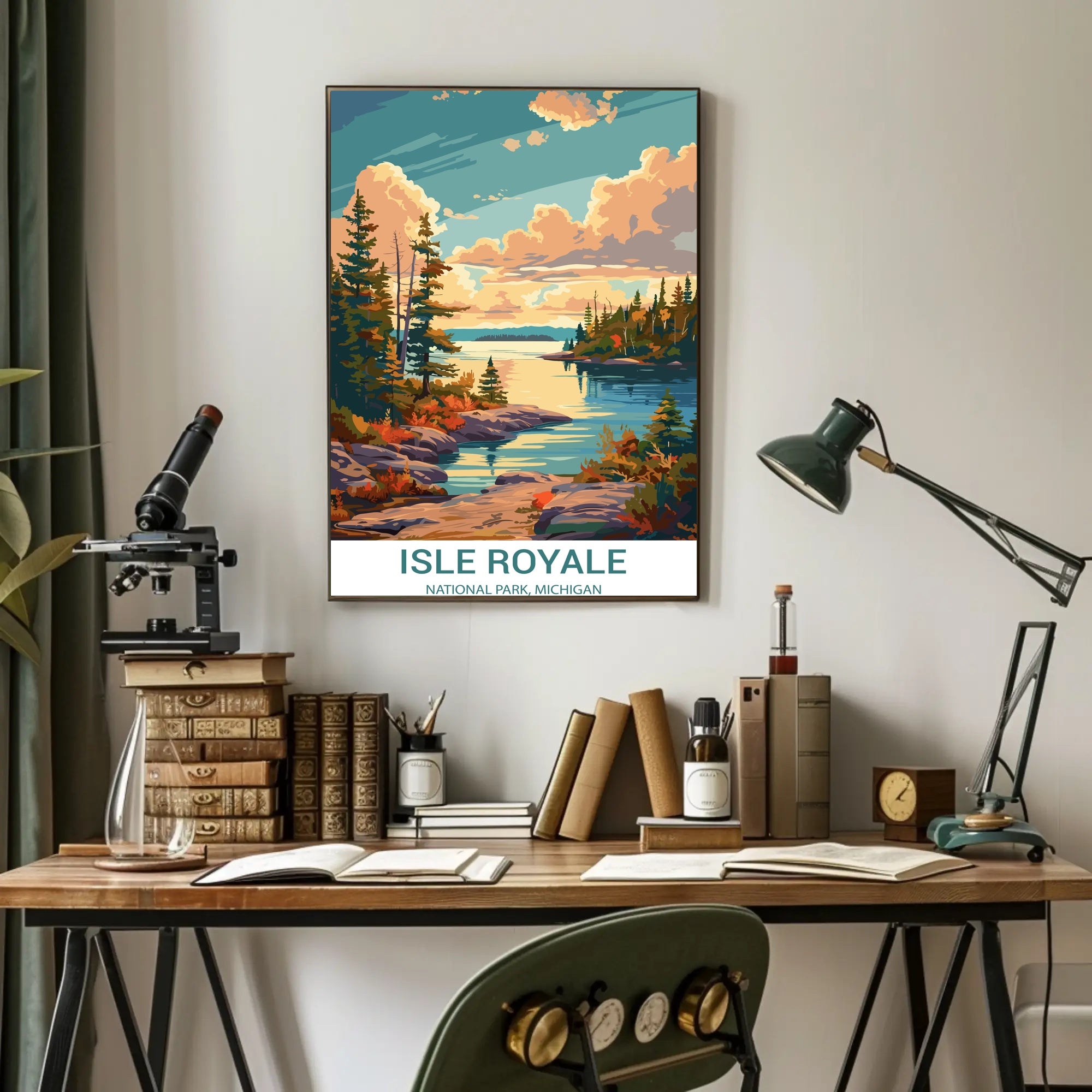 Isle Royale Tranquil Scene National Park Poster