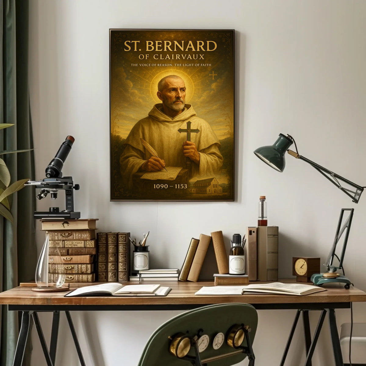 St. Bernard of Clairvaux Poster