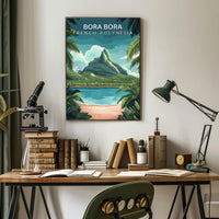 Scenic Bora Bora Travel Poster PosterGoat