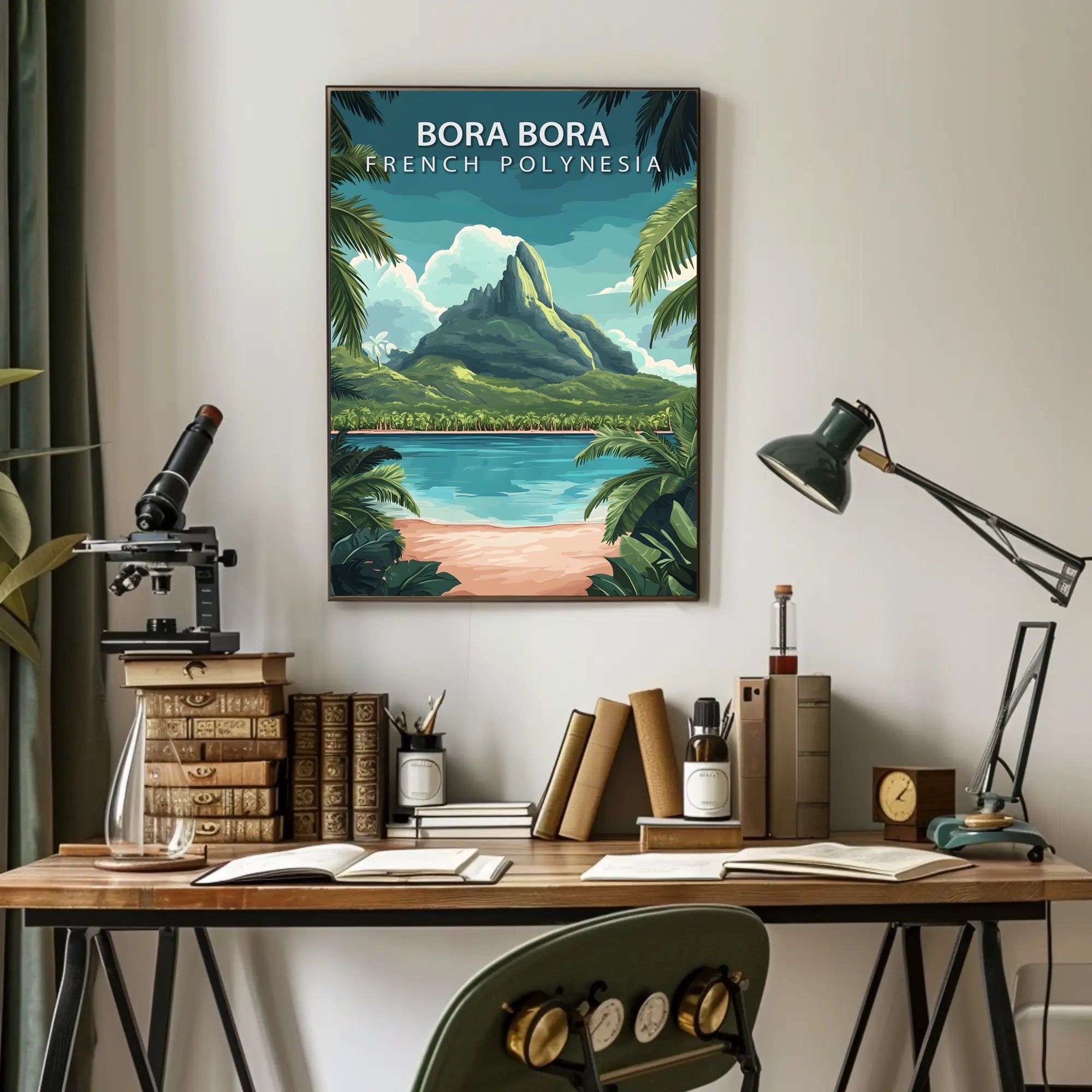 Scenic Bora Bora Travel Poster PosterGoat