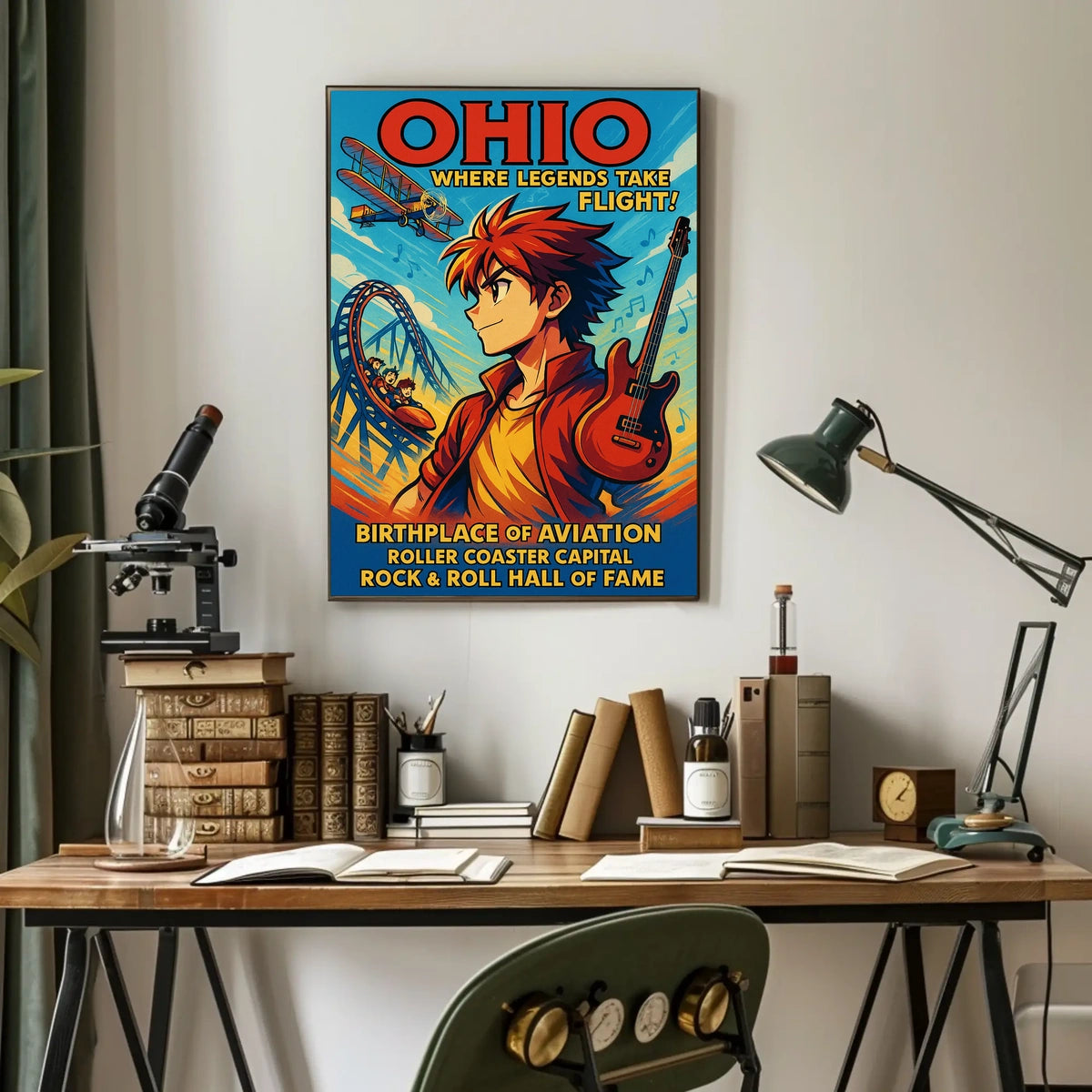 Ohio Where Legends Take Flight Poster