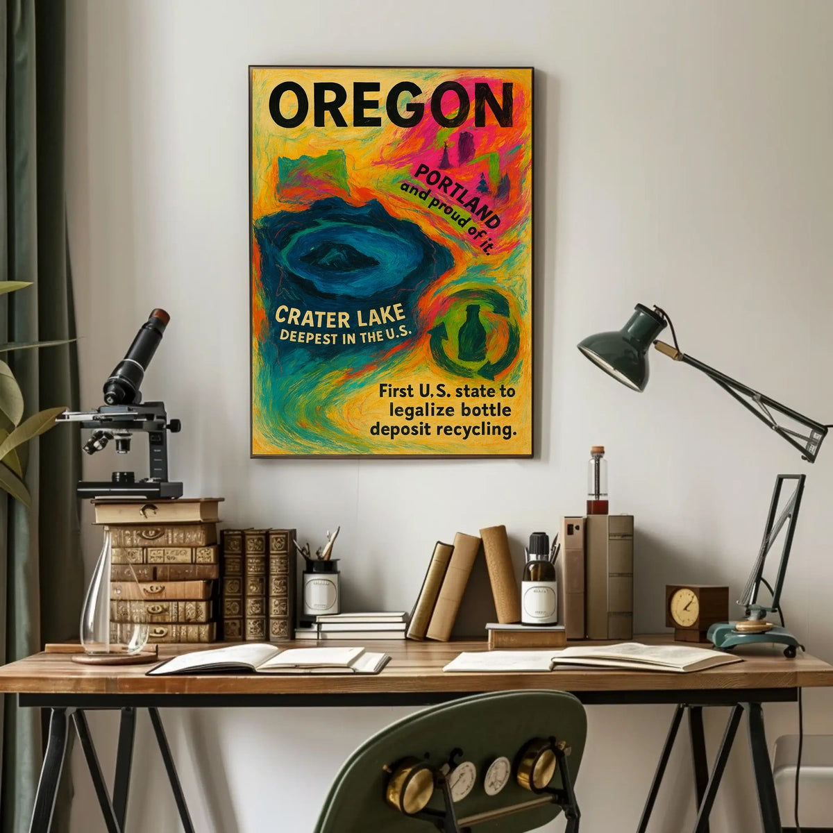 Oregon Pioneer In Environmental Poster