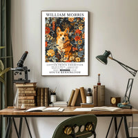 Elegantly Crafted Corgi Design: Abstract or Artistic Poster