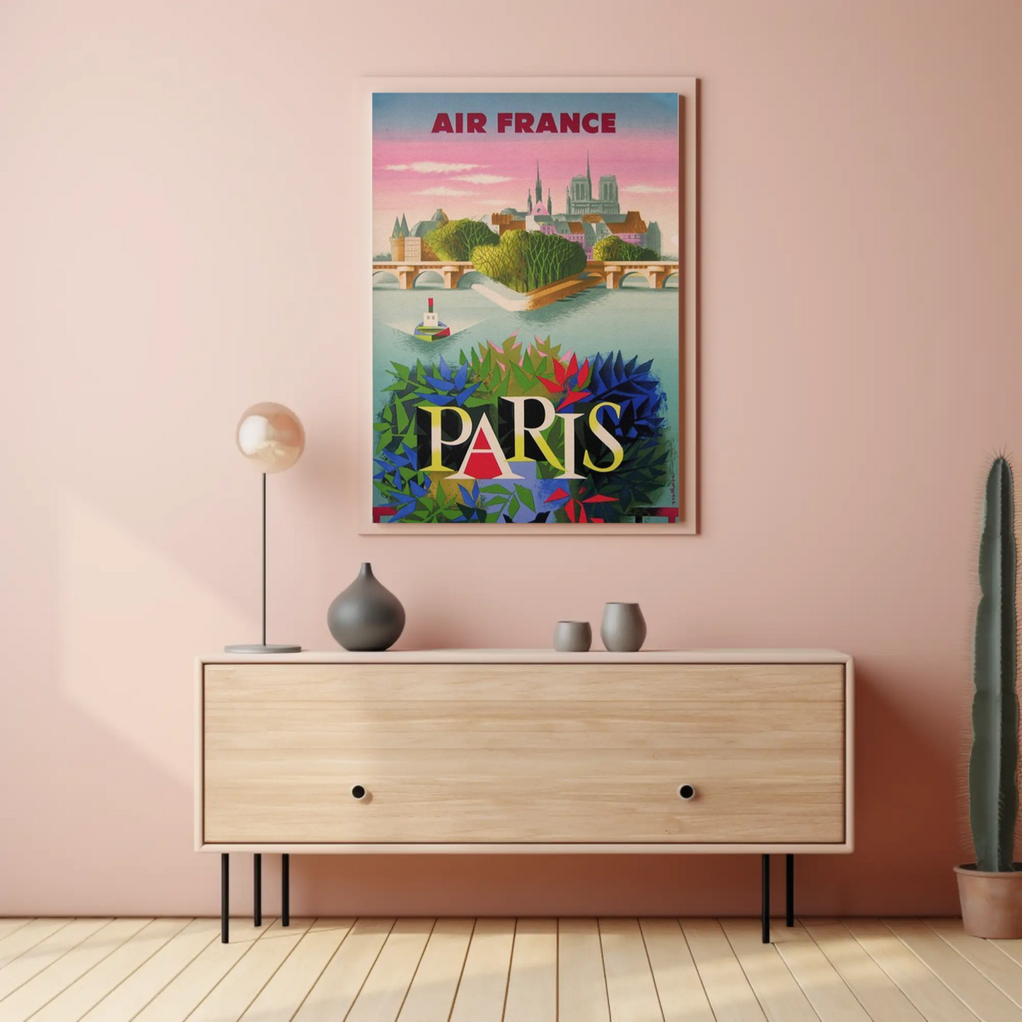 Air France Paris - Vintage Travel Poster