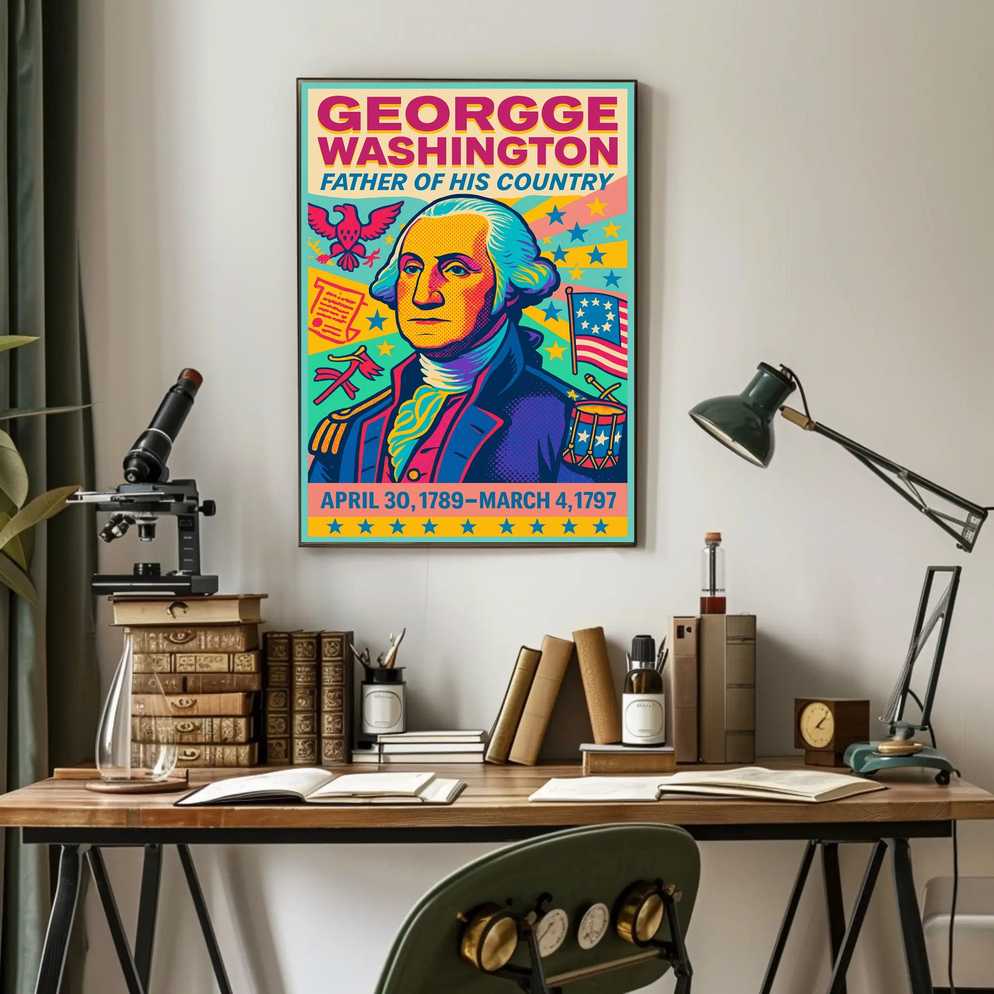 George Washington Father of His Country Poster PosterGoat