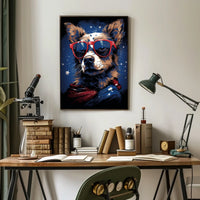 Patriotic Pooch Poster