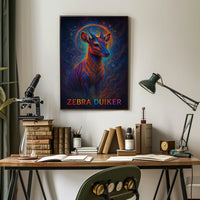 Zebra Duiker Mystical Wildlife Art Poster