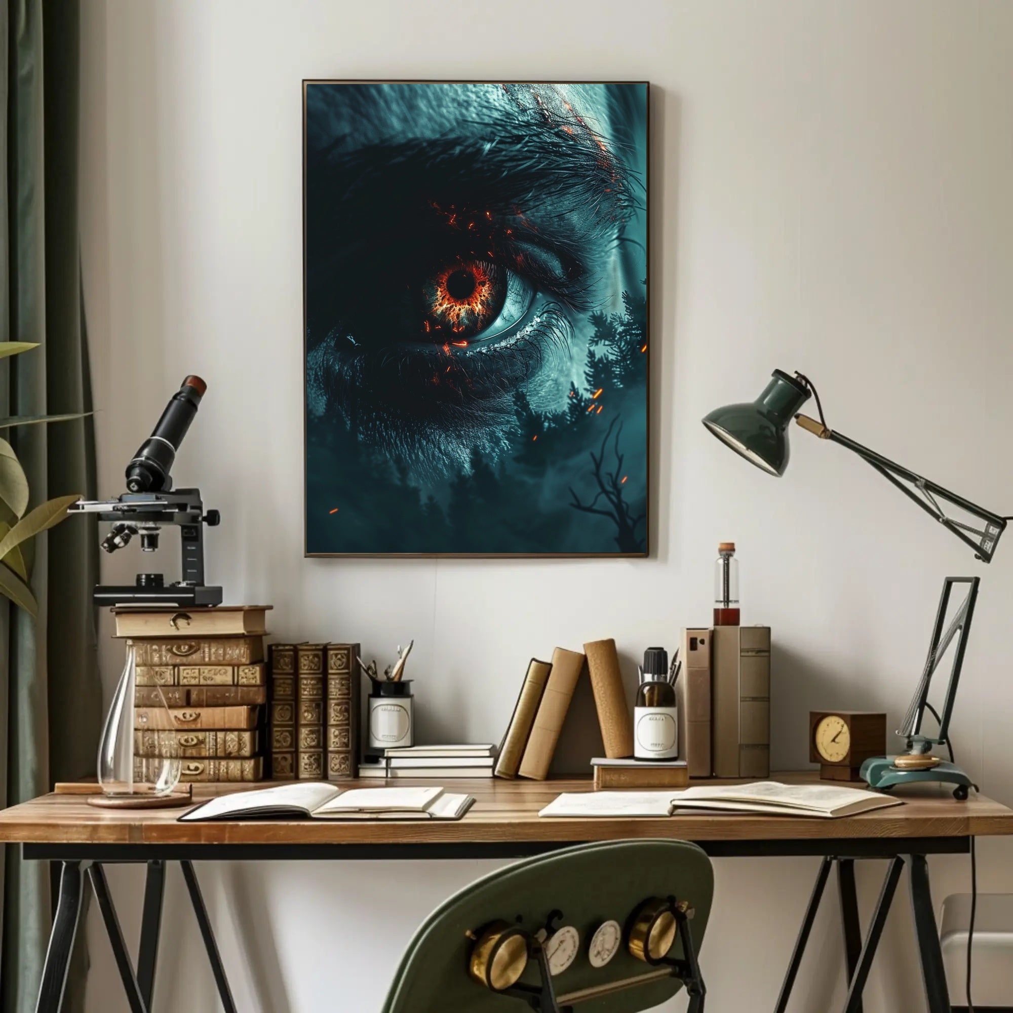 Lighthouse Under Aurora Borealis Coastal Poster Art PosterGoat