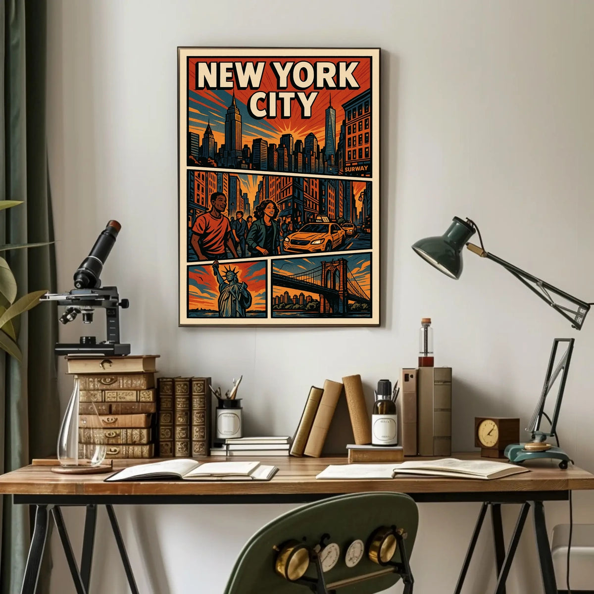 Vibrant New York City Poster