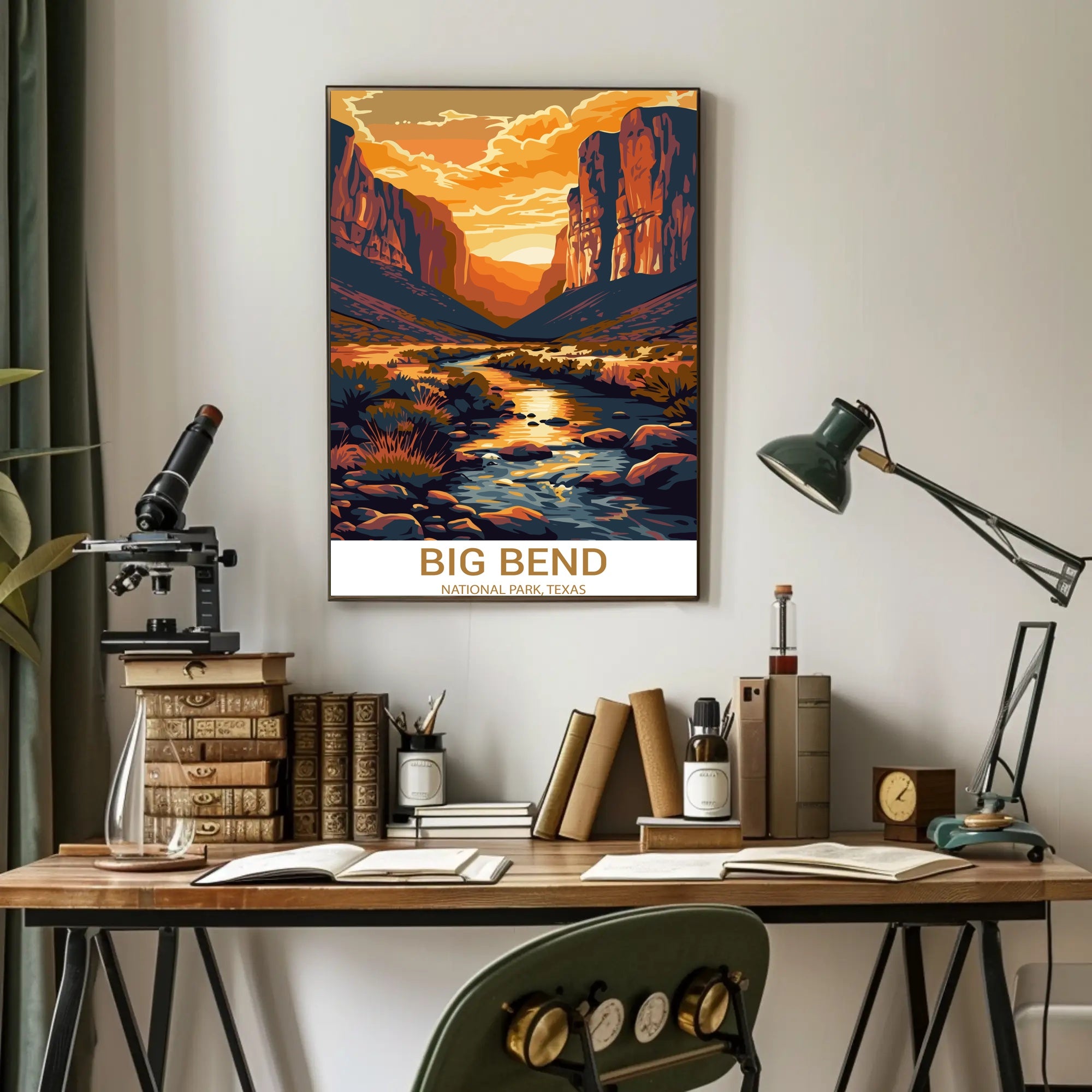 Big Bend Scenic Landscape National Park Poster