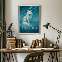 Arctic Fox Guardian of the Frozen Realms Poster