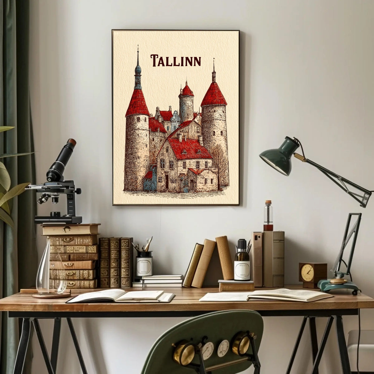 Tallinn A Historic Cityscape Poster