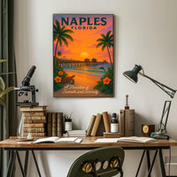 Naples, Florida A Paradise of Sunsets and Serenity Poster