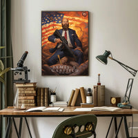 James A. Garfield: A Bold Depiction Poster
