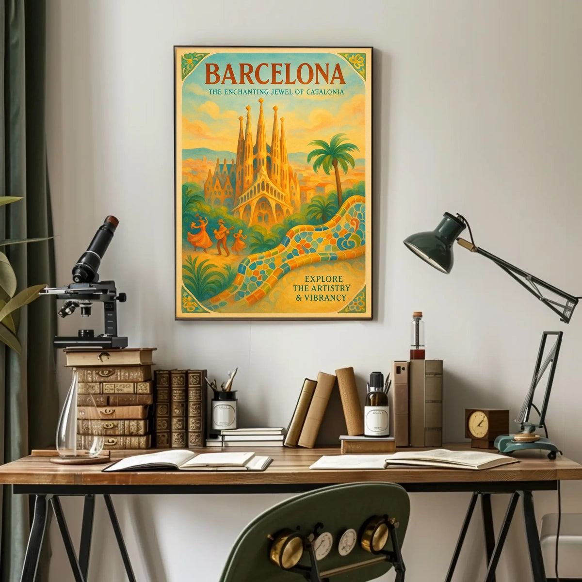 Barcelona The Enchanting Jewel of Catalonia Poster