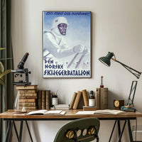 Den Norske Skijegerbataljon Recruitment Poster PosterGoat