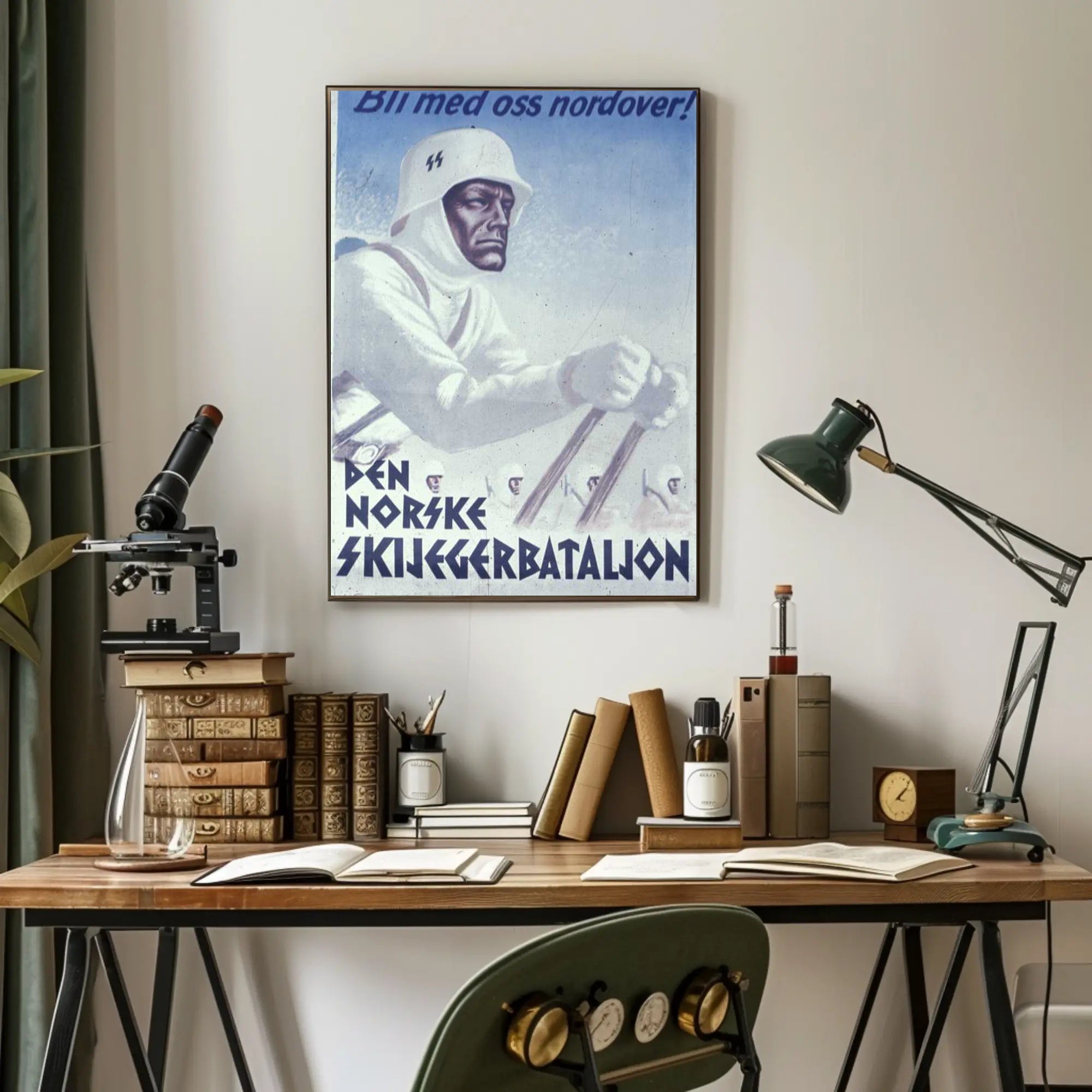 Den Norske Skijegerbataljon Recruitment Poster PosterGoat