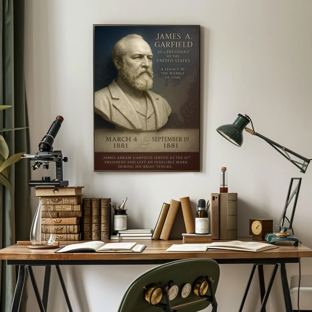 James A. Garfield 20th President Poster