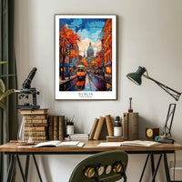 Dublin Autumn Vibrance: Urban or Cityscape Poster PosterGoat