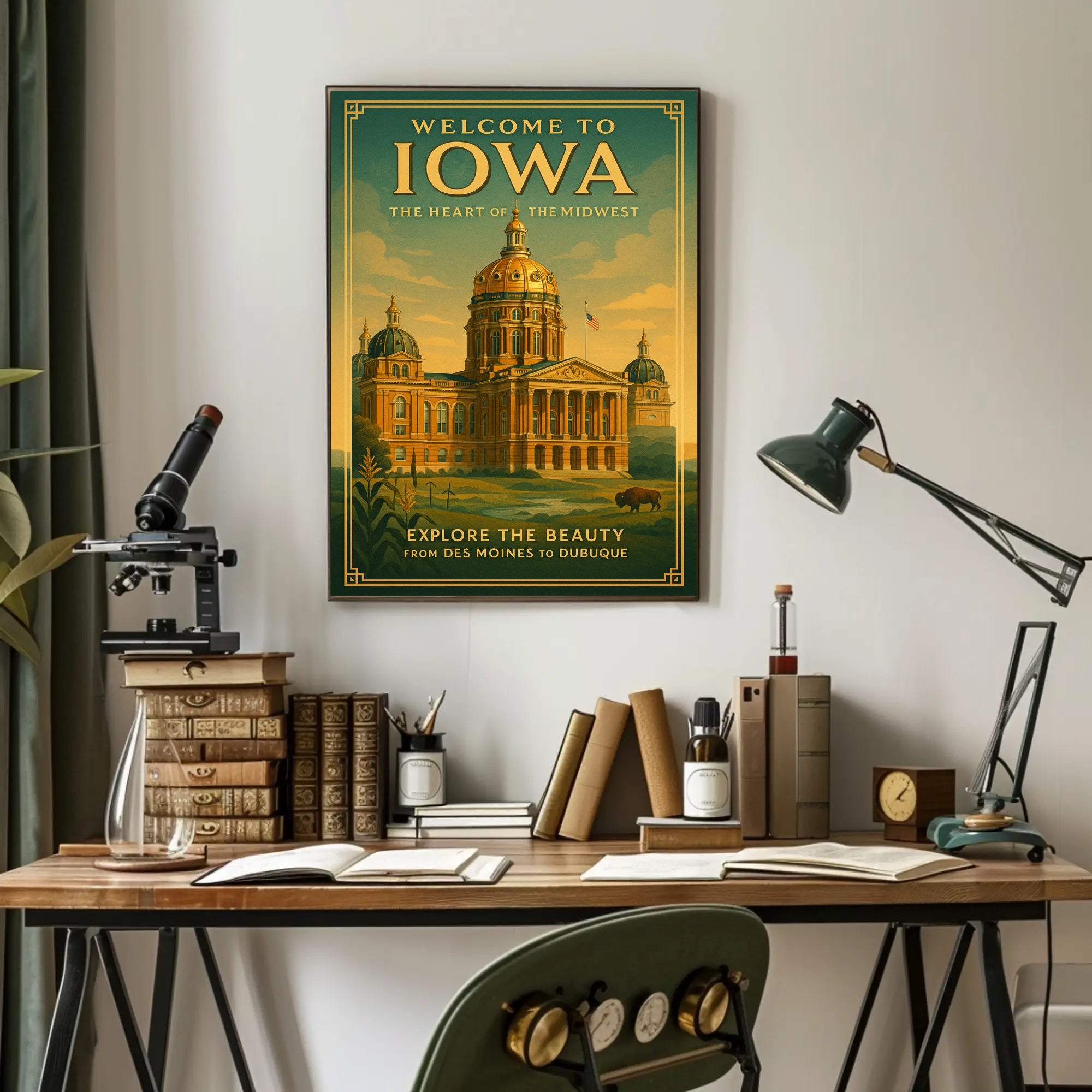 Welcome To Iowa The Heart Of The Poster