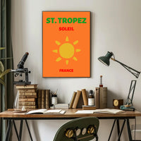St. Tropez Sun-Kissed Beaches Travel Poster PosterGoat
