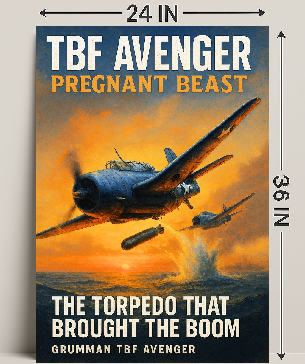 TBF Avenger - The Torpedo Bomber Poster PosterGoat