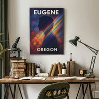 Eugene Vibrant Silhouette Minimalist Decor Poster
