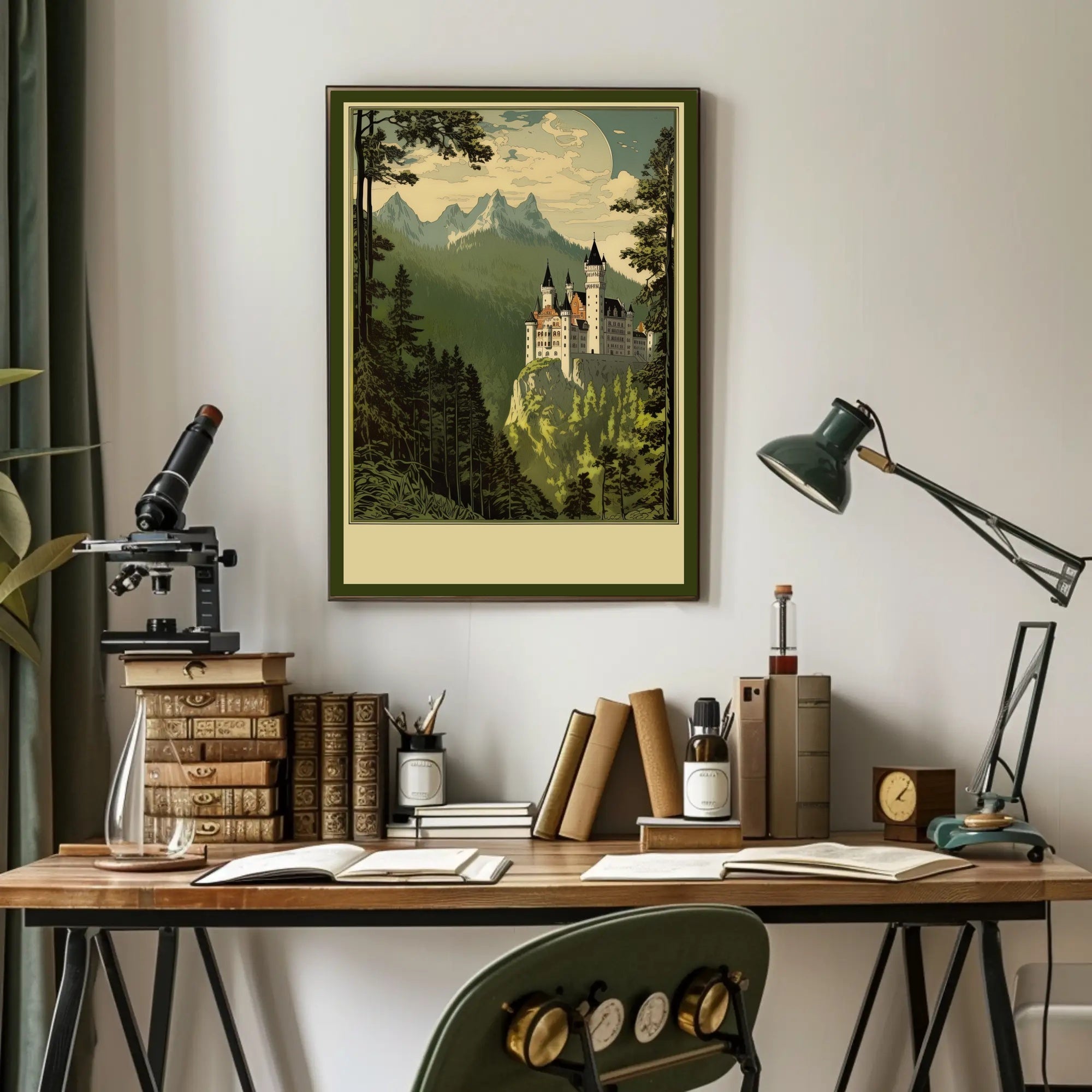 Enchanted Castle in the Mountains Poster