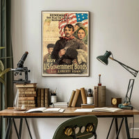 Liberty Loan Patriotic World War I Propaganda Poster