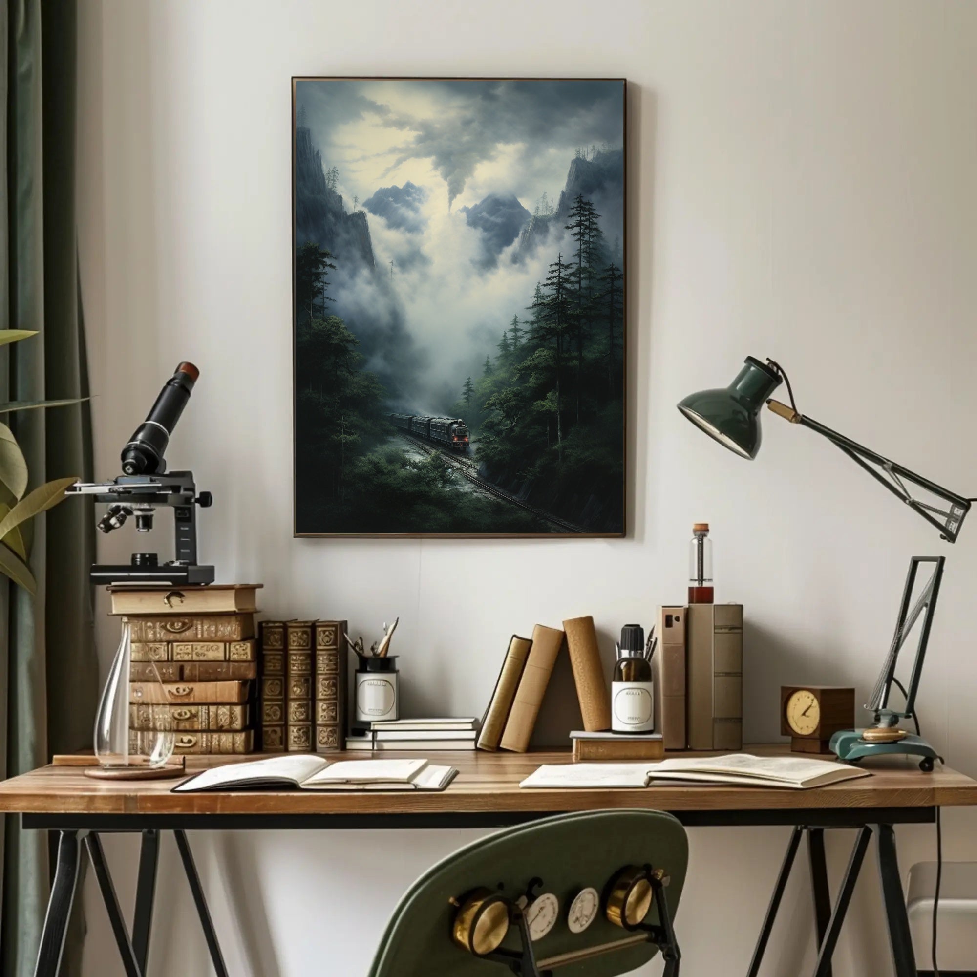 Journey Through The Misty Mountains Poster PosterGoat