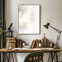 Vintage Cityscape Skyscrapers Art Deco Poster