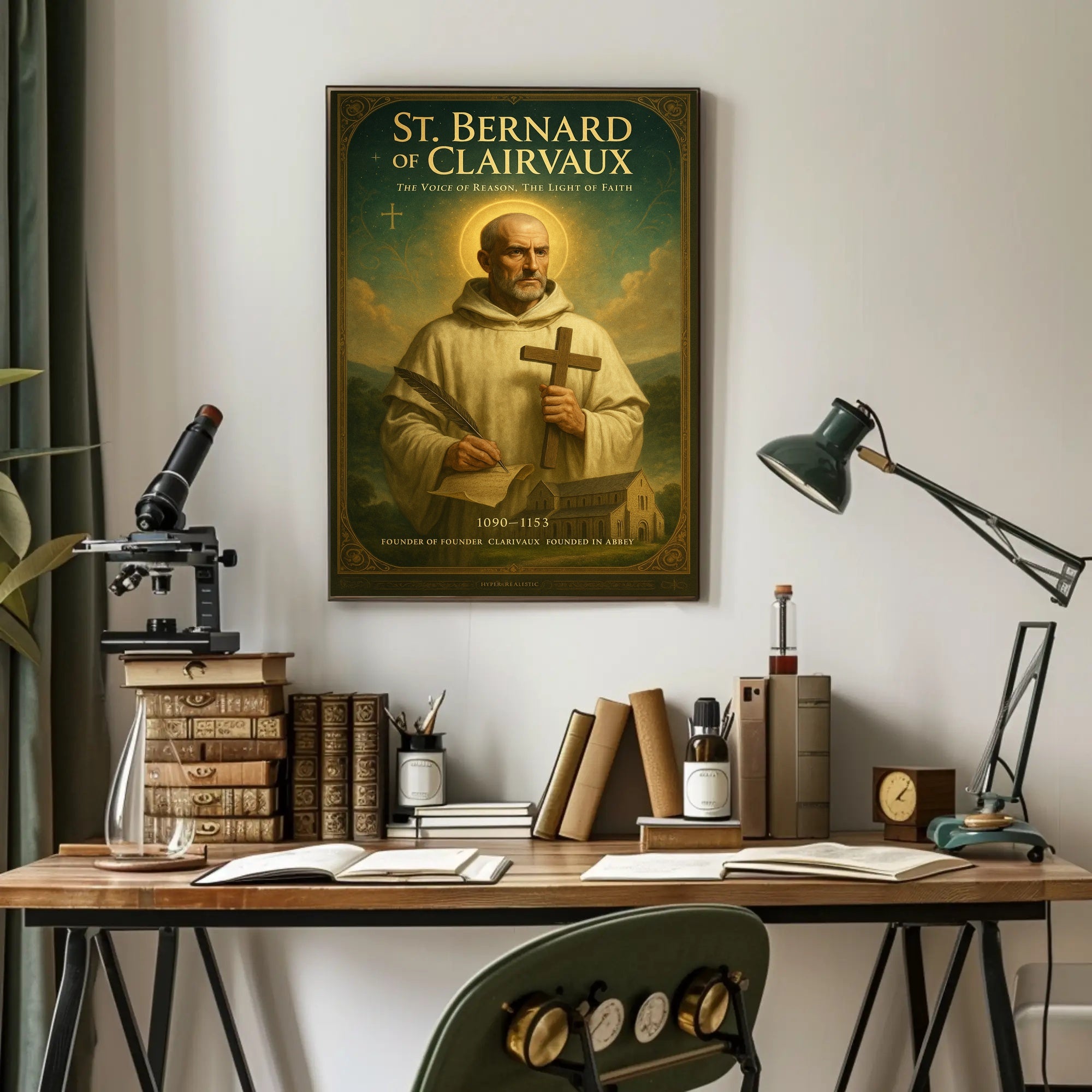 St. Bernard of Clairvaux Poster PosterGoat