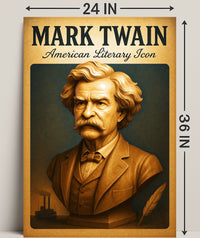 Mark Twain American Literary Icon Poster PosterGoat