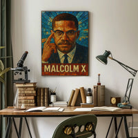Malcolm X Iconic Leader Poster
