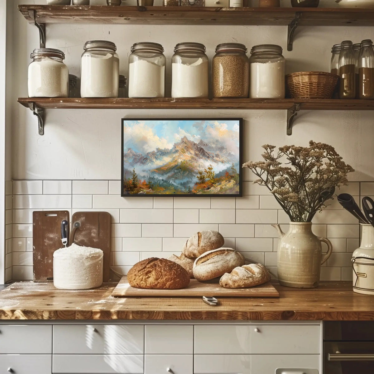 Serene Mountain Landscape Poster