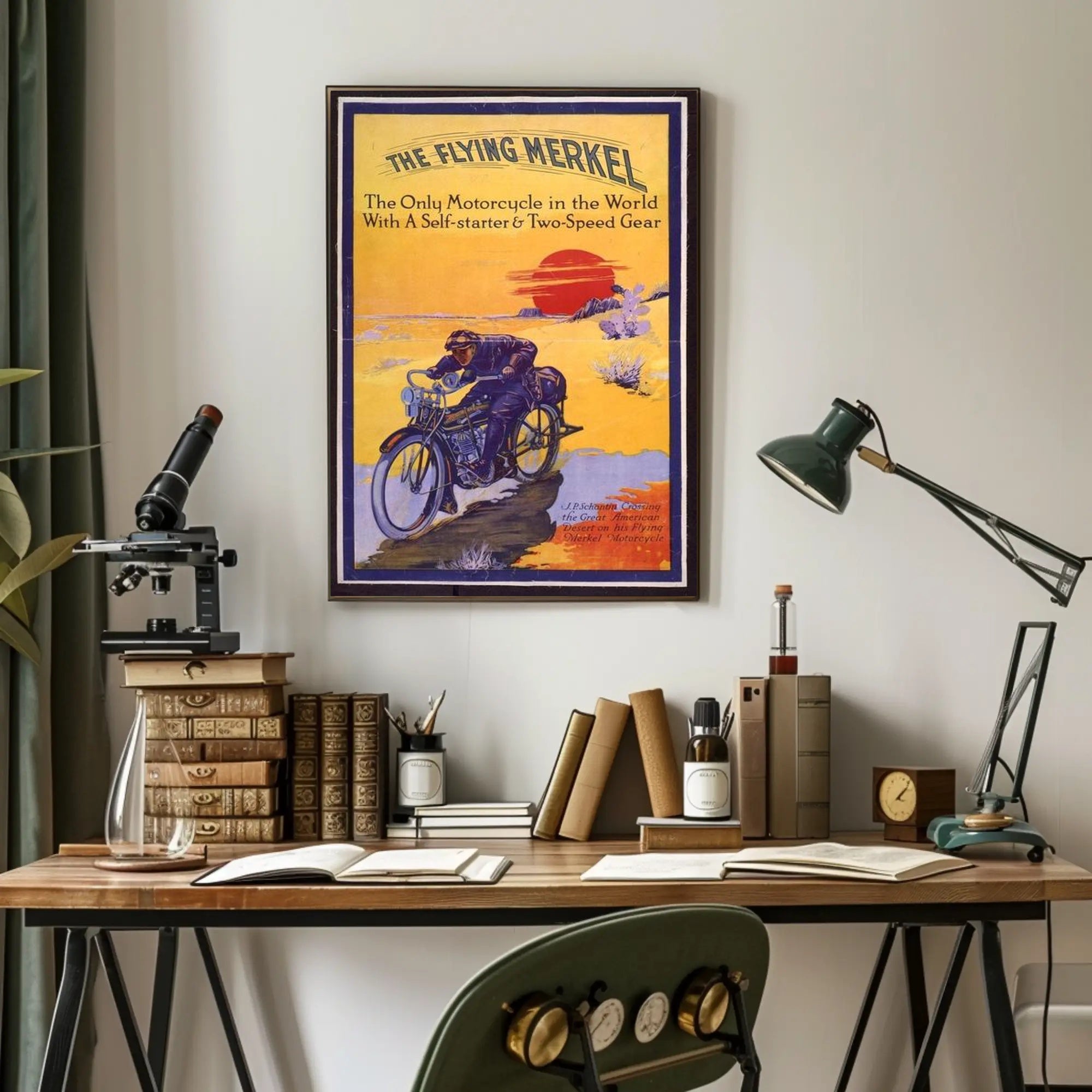 The Flying Merkel Poster PosterGoat
