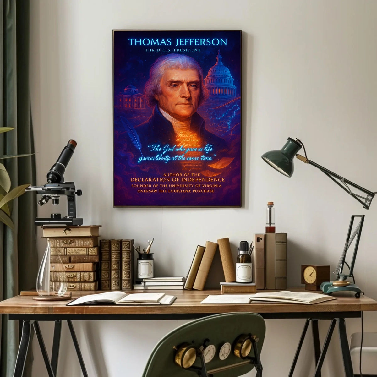 Thomas Jefferson 3rd U.S. President Poster