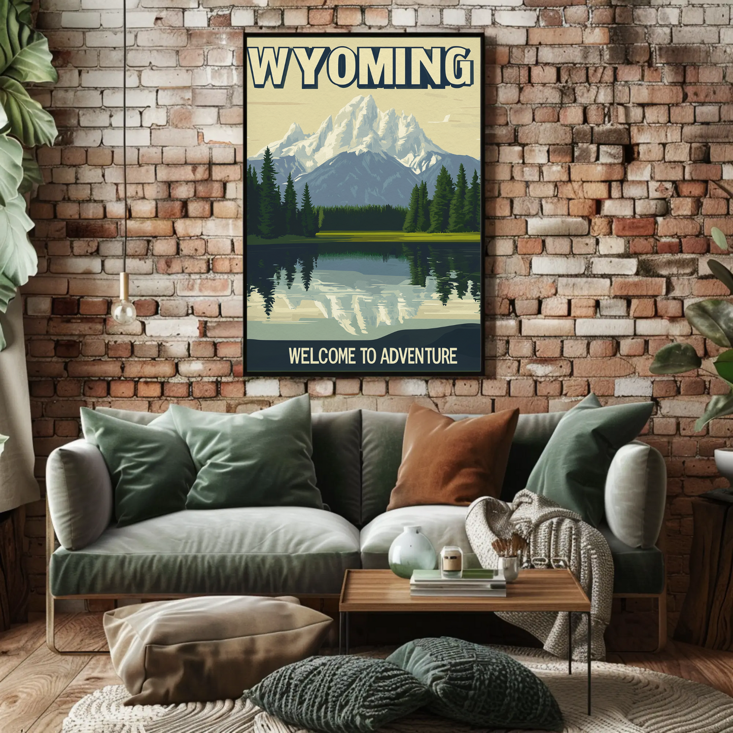 Wyoming Adventure Vintage Poster