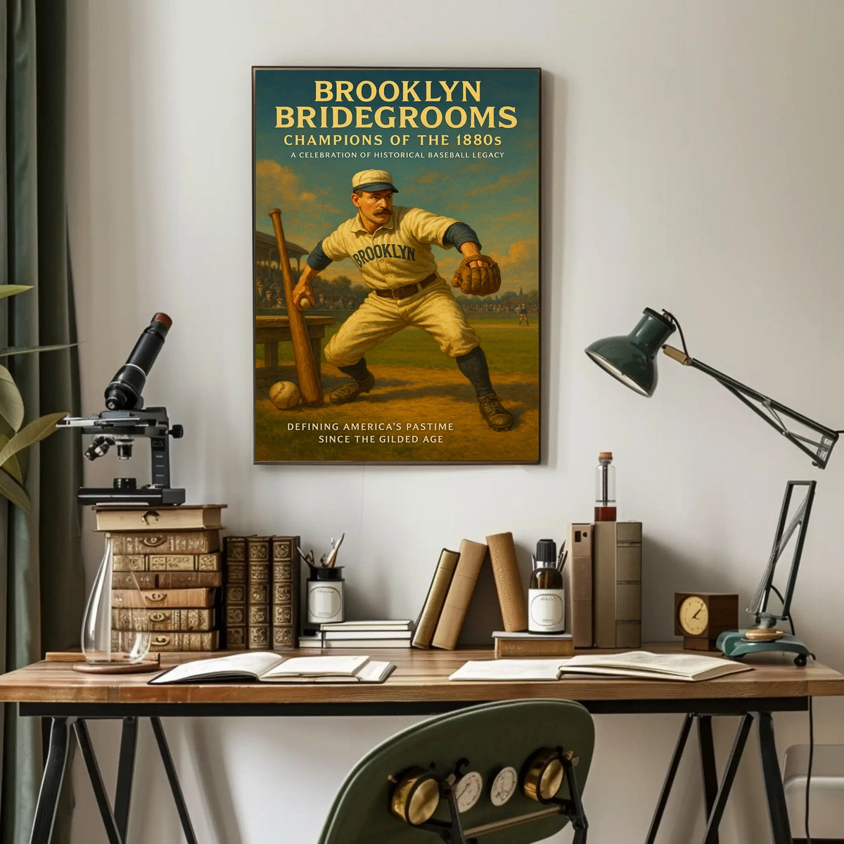 Brooklyn Bridegrooms Champions of the 1880s Poster