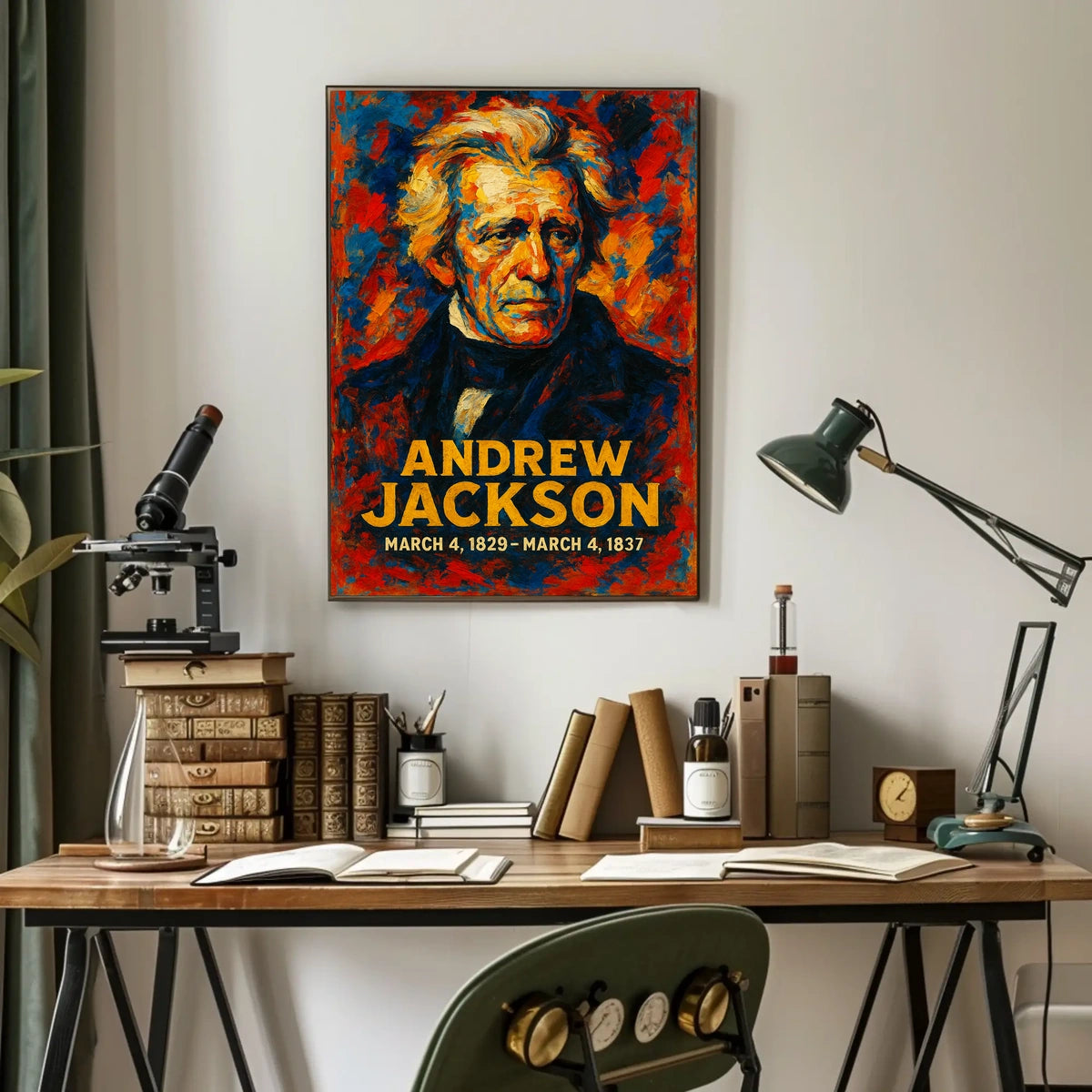 Andrew Jackson 7th President of the United States Glitch Hop Art Poster
