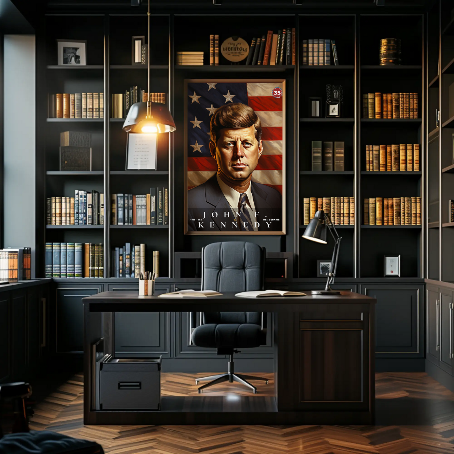 John F. Kennedy 35th President Of The United States Portrait