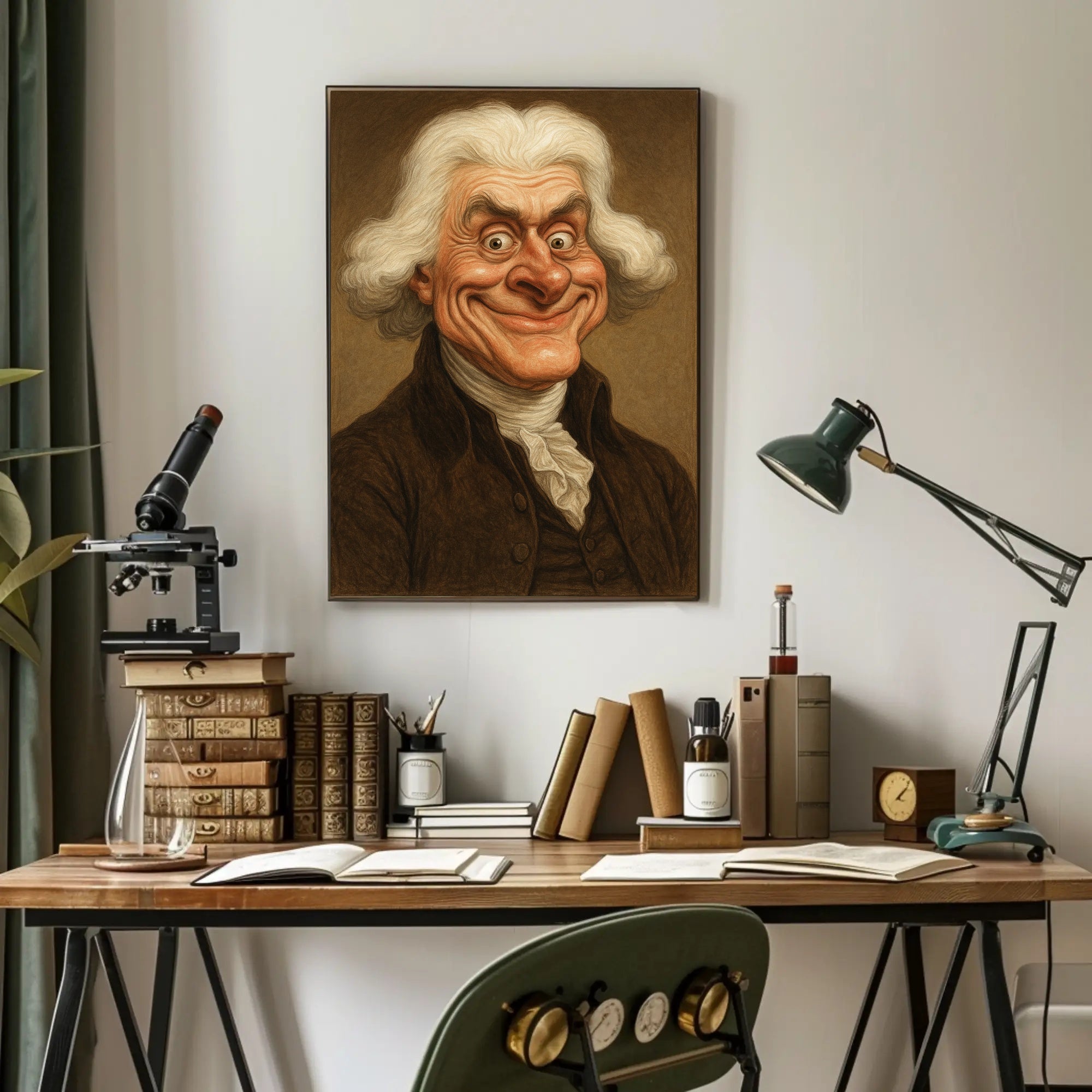 Thomas Jefferson Caricature Poster PosterGoat