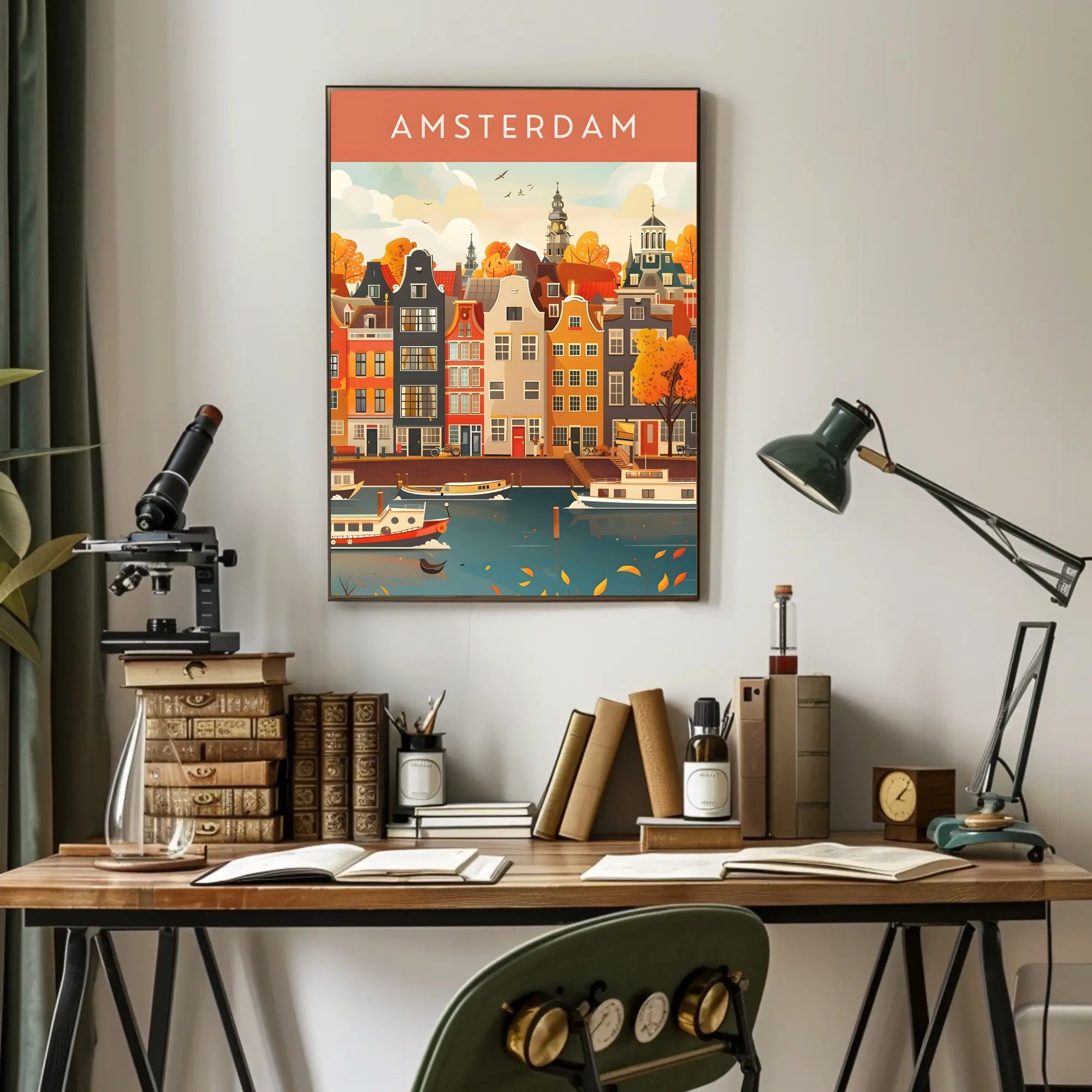 Autumn in Amsterdam Poster