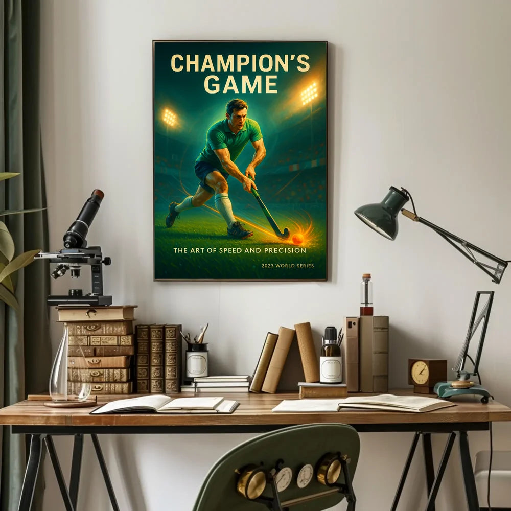 Champion's Game Dynamic Sports Action Poster PosterGoat