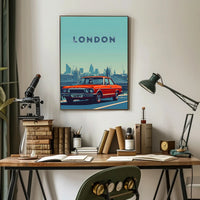 London Architectural Skyline Artistic Travel Poster