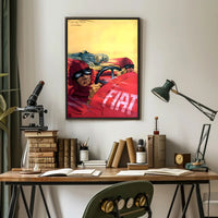 Vintage Racing Rivalry Poster