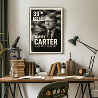 Jimmy Carter 39th President of the United States Digital Montaje Poster